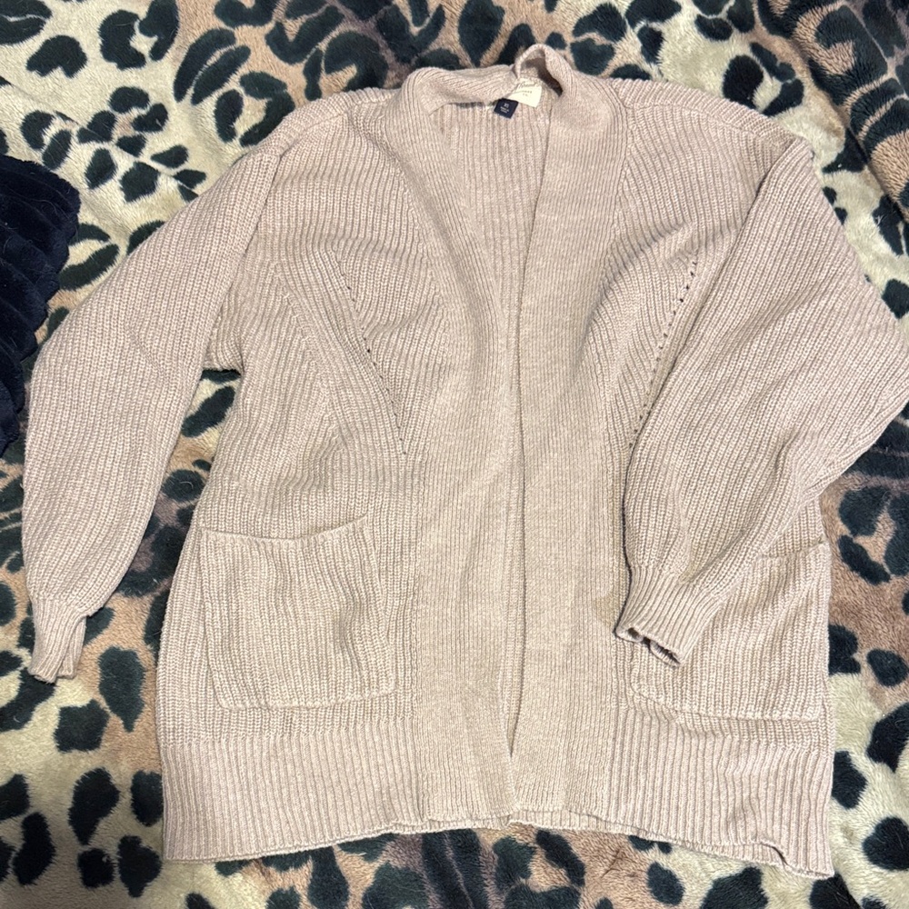 Women's Mauve Cardigan Sweater